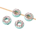 16mm Acrylic Donut Beads Turquoise Blue Color DIY Craft Jewelry Making Accessories - Teal