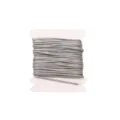 Grey nylon cord 0.8mm for DIY crafts, beading, hand-woven bracelets and jewelry making. - #010 Silver Grey / 5 Meters/Pack