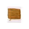 Gold nylon cord 0.8mm for DIY jewelry making, bracelet weaving, craft thread on spool card. - #004 Earth Yellow / 5 Meters/Pack