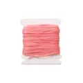 Pink nylon cord 0.8mm jewelry cord for DIY beading bracelet weaving and crafting projects. - #016 Flesh Pink / 5 Meters/Pack