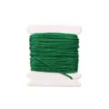 Green nylon cord for DIY jewelry making, 0.8mm jade thread winding card for bracelets crafts. - #027 Emerald Green / 5 Meters/Pack