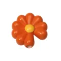 Perle fleurie orange style dopamine accesorio DIY pour porte-clés et chaîne de téléphones - Petite Marguerite (Orange)