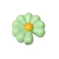 Perle de fleur de marguerite verte pendentif DIY charme accessoire cordon téléphone mignon floral - Petite Marguerite (Vert Crème)