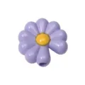 Perle de fleur de marguerite violette DIY Pendentif pour porte-clés et collier - Petite Marguerite (Violet)