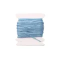 Light blue 0.8mm nylon jade cord wound on a white card for DIY handmade jewelry bracelets. - 72# High-Density Jade Cord Approx 0.8mm / #057 Sky Blue