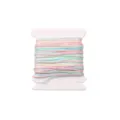 Pastel color 0.8mm nylon cord wound on white bobbin for DIY craft beading and handmade bracelets. - Gradient Dye #074 / 5 Meters/Pack (0.8mm)