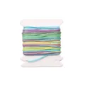 0.8mm nylon cord braided string multi-color DIY bracelet beading thread spool. - Gradient Dye #077 / 5 Meters/Pack (0.8mm)