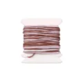 0.8mm nylon jade cord wound on card, pink and brown braided thread for DIY handmade bracelets. - Gradient Dye #078 / 5 Meters/Pack (0.8mm)