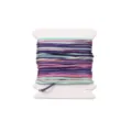 0.8mm nylon cord for diy jewelry crafting, colorful braided thread wound on a spool for bracelets - Gradient Dye #079 / 5 Meters/Pack (0.8mm)