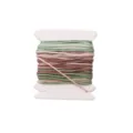 0.8mm nylon jade cord wrapped on card for DIY handmade beading, bracelet and jewelry weaving craft. - Gradient Segment Dye #080 / 5 Meters/Pack (0.8mm)