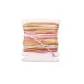 Colorful 0.8mm nylon cord braided string for DIY jewelry making and bracelet crafting - Gradient Segment Dye #082 / 5 Meters/Card (0.8mm)