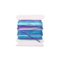 0.8mm nylon jade cord multi-color weaving thread wound on card for DIY handmade jewelry bracelets. - Gradient Segment Dye #083 / 5 Meters/Card (0.8mm)
