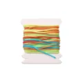 0.8mm Jade Nylon Cord Colorful Beading String Thread for DIY Bracelet Craft Jewelry Making - Gradient Segment Dye #084 / 5 Meters/Card (0.8mm)