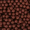 Cuentas redondas de acrílico marrón oscuro para manualidades joyería DIY a granel brillo. - Paquete de 200 (6mm) / Café Oscuro