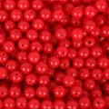 Cuentas redondas de acrilico rojo color caramelo cuentas sueltas DIY para joyeria. - Paquete de 200 (6mm) / Rojo