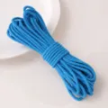 Blue core-spun cotton cord variant for handmade DIY crafts and apparel accessories. - Teal