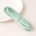 Mint Green Core-Spun Cotton Braided Cord Variant for Handmade DIY and Apparel Accessories - Matcha Green