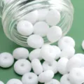 White glass wheel beads spacer beads for DIY bracelet jewelry making and accessories supply - 450g Pack (Approx. 2700 Pieces) / White