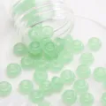 Green Glass Wheel Beads DIY Bracelet Loose Beads Jewelry Making Accessories Kit - 450g Pack (Approx. 2700 Pieces) / Light Green