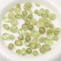 Gemischte grüne Acrylperlen vergoldete lose Perlen für DIY handgemachte Armbänder - 500g/Packung (ca. 550 Stk.) / Transparent Mattiert Goldbemalt Gemischt (Grün)