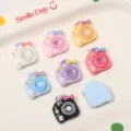 Cute DIY resin camera flatback charms set, colorful miniature doll accessories for crafting. - Mini Camera Style (CRT88) / 10 Pieces/Pack (25x23mm) / Multicolor