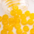 Yellow glass wheel beads loose spacer beads for DIY bracelet jewelry making accessories - 450g Pack (Approx. 2700 Pieces) / Orange