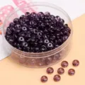 Purple Glass Rondelle Beads Loose Spacer DIY Bracelet Jewelry Making Craft Materials - 450g Pack (Approx. 2700 Pieces) / Purple