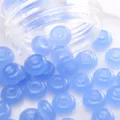 Blue glass wheel beads loose beads for DIY bracelet jewelry making accessories 100pcs - 450g Pack (Approx. 2700 Pieces) / Dark Blue