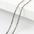 Dark Rhinestone Cup Chain Silver Claw Setting DIY Jewelry Craft Making Material Variant - 2.5mm 1 Meter Pack / Silver Base Transparent Gray