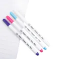 Water soluble marking pens in four vibrant colors, ideal for sewing and cross stitch crafts. - Set of 4 / Red/Blue/Purple/White