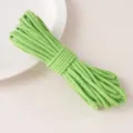 Light green core-spun cotton braided cord for DIY crafts and garment sewing accessories. - Grass Green