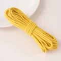 Yellow core-spun cotton braided rope for DIY crafts, sewing, and apparel accessories variant. - Lemon Yellow