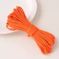 Bright orange core-spun cotton cord for DIY crafts, sewing, and handmade accessories. - Orange