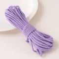 Purple core spun cotton braided rope for DIY crafts, handmade clothing accessories and decor. - Light Purple