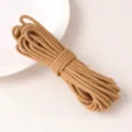 Brown core-spun cotton braided rope, ideal for clothing accessories, DIY and handmade crafts. - Coffee