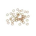 Anellini di salto in oro anelli aperti per la creazione di gioielli fai da te accessori - Giro Singolo / 0.5x4mm (50 Pezzi/Confezione) / Placcatura in oro 18K