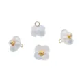 Suedes Glas Osmanthus Bluete Anhaenger 10mm DIY Schmuck Zubehoer Variante Ansicht - Osmanthus-Form / 5 Stück/Packung (Ca. 10mm, Loch Ca. 2mm) / Hellblau
