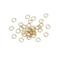 Anellini aperti dorati per la creazione di gioielli fai da te e accessori vari. - Giro Singolo / 0.7x5mm (50 Pezzi/Confezione) / rivestimento in oro 14k