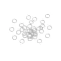 Anellini di congiunzione aperti argentati per la creazione di gioielli fai da te, collane. - Anellino (11#) / 0.7x5mm (50 Pezzi/Confezione) / argento spesso
