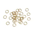 Anellini di salto aperti dorati per la creazione di gioielli fai da te, anelli di connessione. - Anellino (13#) / 0.7x6mm (50 Pezzi/Confezione) / rivestimento in oro 14k