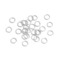 Anellini di salto in argento per la creazione di gioielli fai-da-te, anelli di connessione. - Anellino (15#) / 0.7x6mm (50 Pezzi/Confezione) / argento spesso