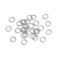 Anellini di congiunzione aperti argentati per creazione di gioielli e bracciali fai da te. - Anellino (16#) / 0.7x6mm (50 Pezzi/Confezione) / Platino