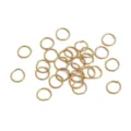 Anellini di salto in metallo dorato variante, perfetti accessori per gioielli fai da te. - Anellino (18#) / 0.7x7mm (50 Pezzi/Confezione) / Placcatura in oro 18K