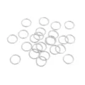 Anellini di salto argentati per creazione di gioielli, accessori per bracciali fai da te. - Anellino (23#) / 0.7x8mm (50 Pezzi/Confezione) / Placcato Argento