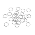 Anellini di salto in argento per la creazione di gioielli fai da te, perline, bracciali e collane. - Anellino (24#) / 0.7x8mm (50 Pezzi/Confezione) / Placcatura elettrolitica in platino