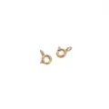 Anellini a molla dorati per la creazione di gioielli fai da te, perfetti per bracciali e collane artigianali. - Chiusura a Molla (26#) / 5mm (1 Pezzo/Confezione) / Placcatura in oro 18K