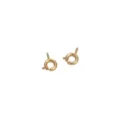 Chiusure con anello a molla dorate accessori gioielli per bracciali e collane fai da te - Chiusura a Molla (33#) / 6mm (1 Pezzo) / Oro 14K
