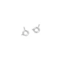 Chiusura anello a molla in argento connettore per bracciali e collane fai da te bijoux. - Chiusura a Molla (35#) / 6mm (1 Pezzo) / Argento spesso