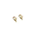 Moschettini dorati per creazione di gioielli DIY, chiusure sicure per bracciali e collane. - Chiusura a Moschettone (45#) / 10mm (1 Pezzo/Confezione) / rivestimento in oro 14k