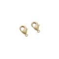 Moschettone dorato per creazione di gioielli fai da te, connettore bracciale collana. - Chiusura a Moschettone (49#) / 12mm (1 pezzo/Confezione) / rivestimento in oro 14k